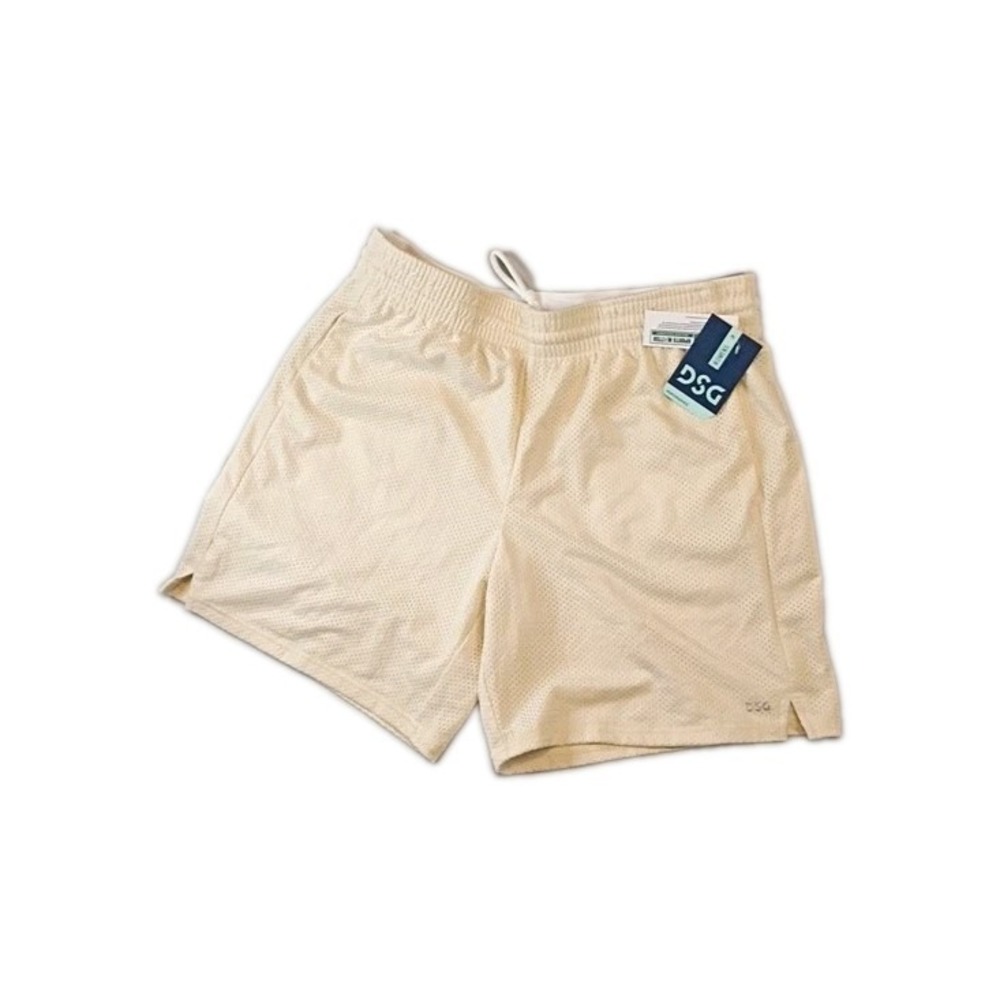 DSG Mid Rise Mesh Shorts Light Sand Women's Size Medium NEW
